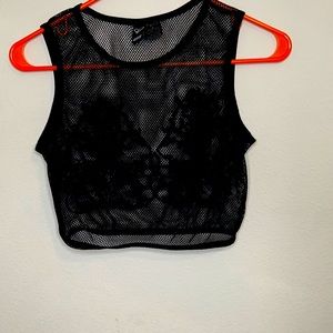 Mesh crop top